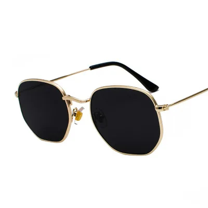 2024 Men Hexagon Sunglases Men Women Brand Driving Shades Male Sunglasses for Men'S Glasses Gafas De Sol UV400