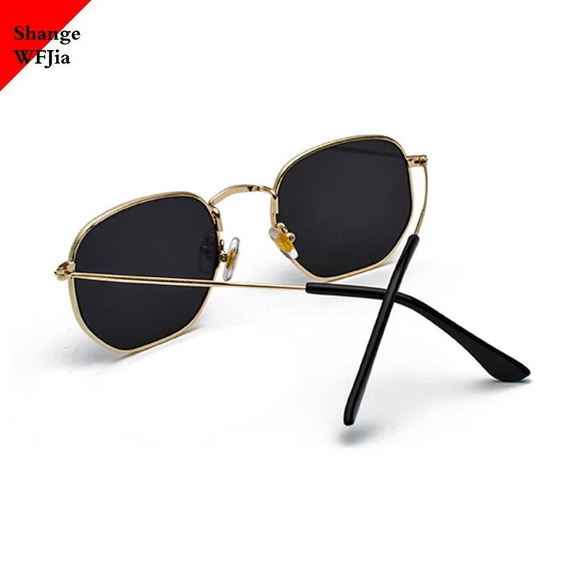 2024 Men Hexagon Sunglases Men Women Brand Driving Shades Male Sunglasses for Men'S Glasses Gafas De Sol UV400