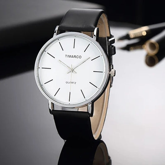 Simple Style White Leather Watches Women Fashion Watch Minimalist Ladies Casual Wrist Watch Female Quartz Clock Reloj Mujer 2025