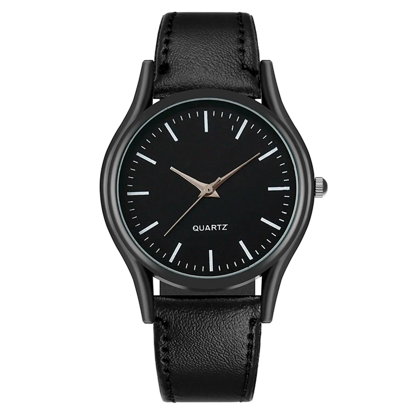 Couples Watches Men'S Watches Leather Wrist Watch Men Woman Quartz Watch Daily Business Office Hand Jewelry Accessories Gift
