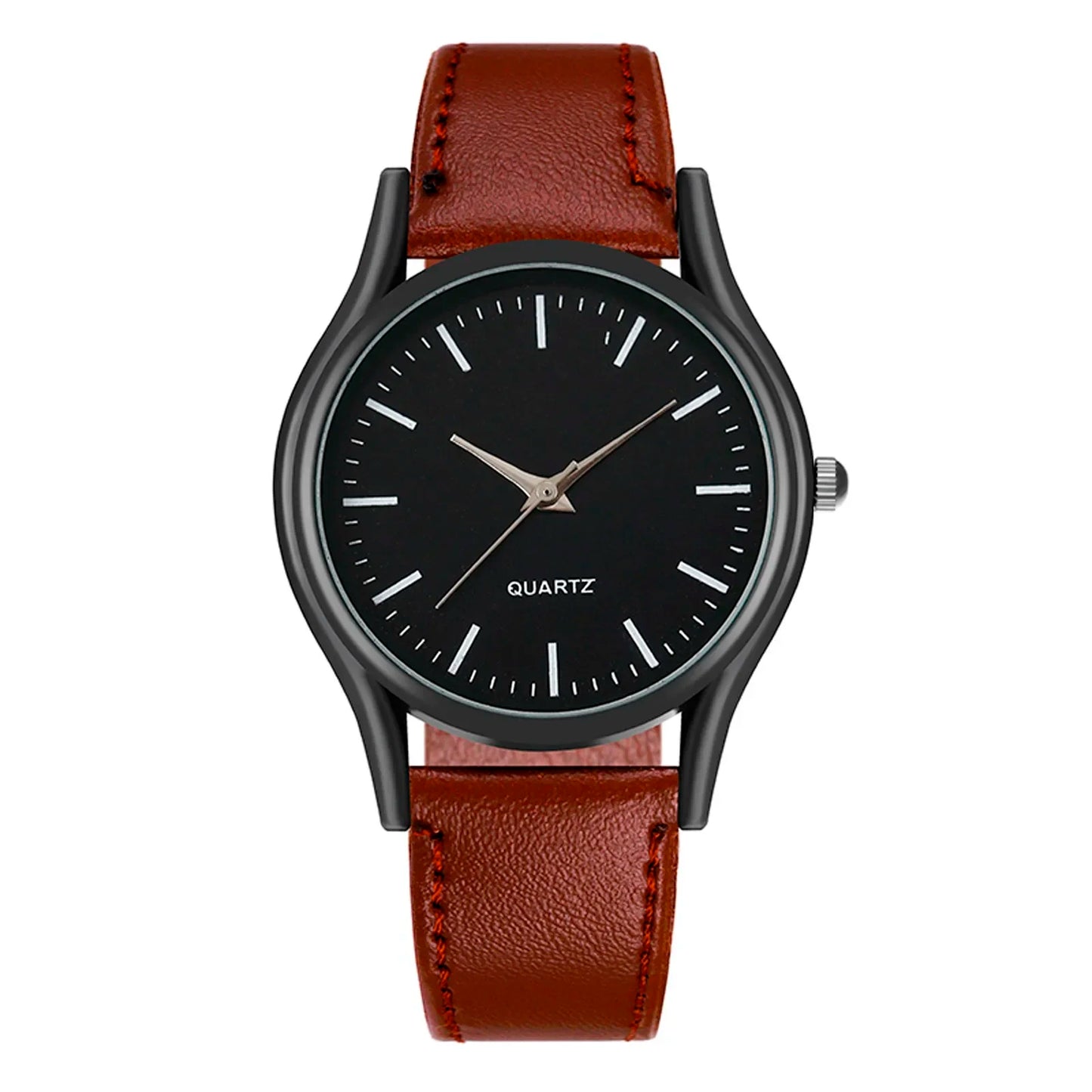 Couples Watches Men'S Watches Leather Wrist Watch Men Woman Quartz Watch Daily Business Office Hand Jewelry Accessories Gift