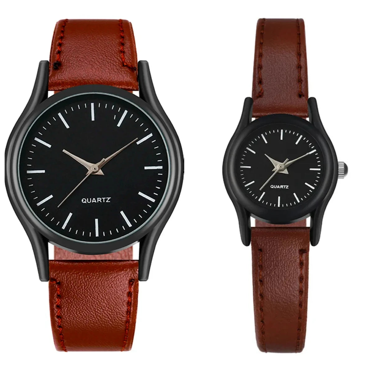 Couples Watches Men'S Watches Leather Wrist Watch Men Woman Quartz Watch Daily Business Office Hand Jewelry Accessories Gift