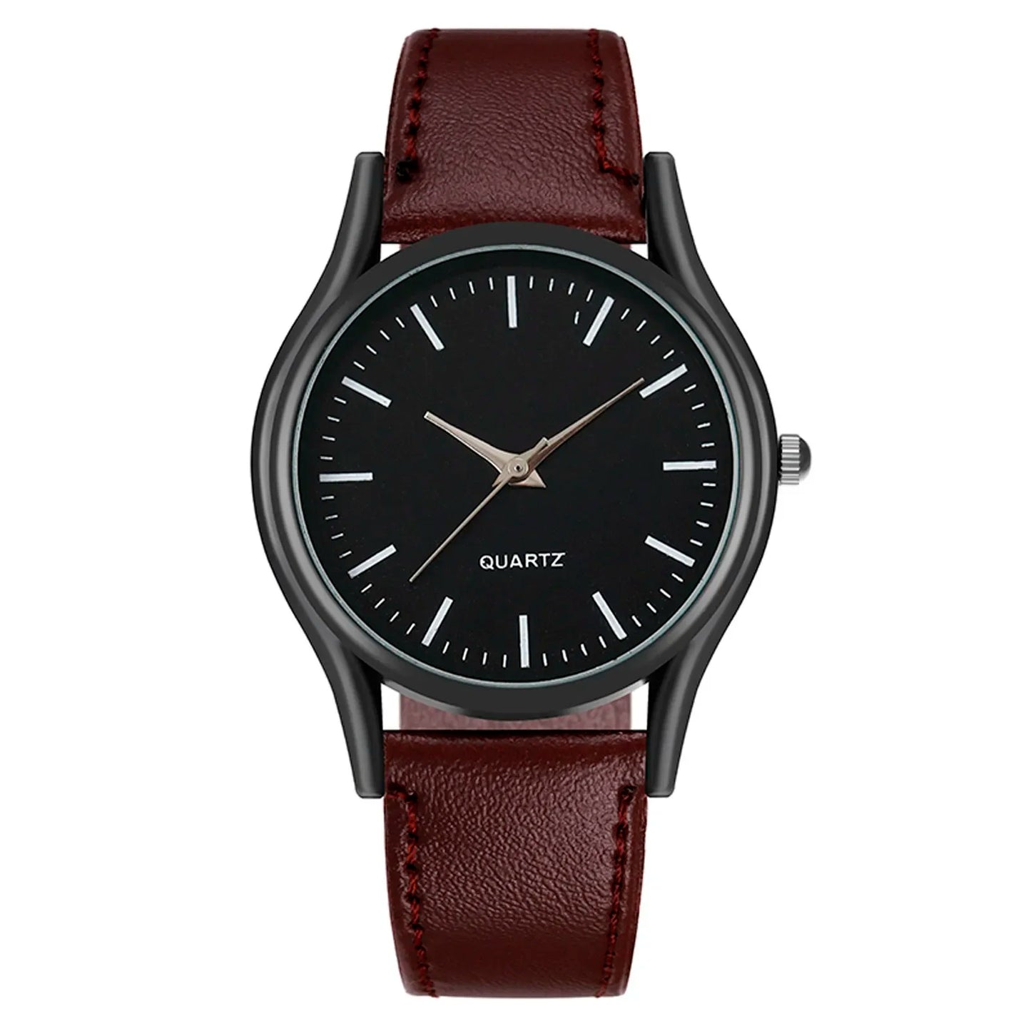 Couples Watches Men'S Watches Leather Wrist Watch Men Woman Quartz Watch Daily Business Office Hand Jewelry Accessories Gift