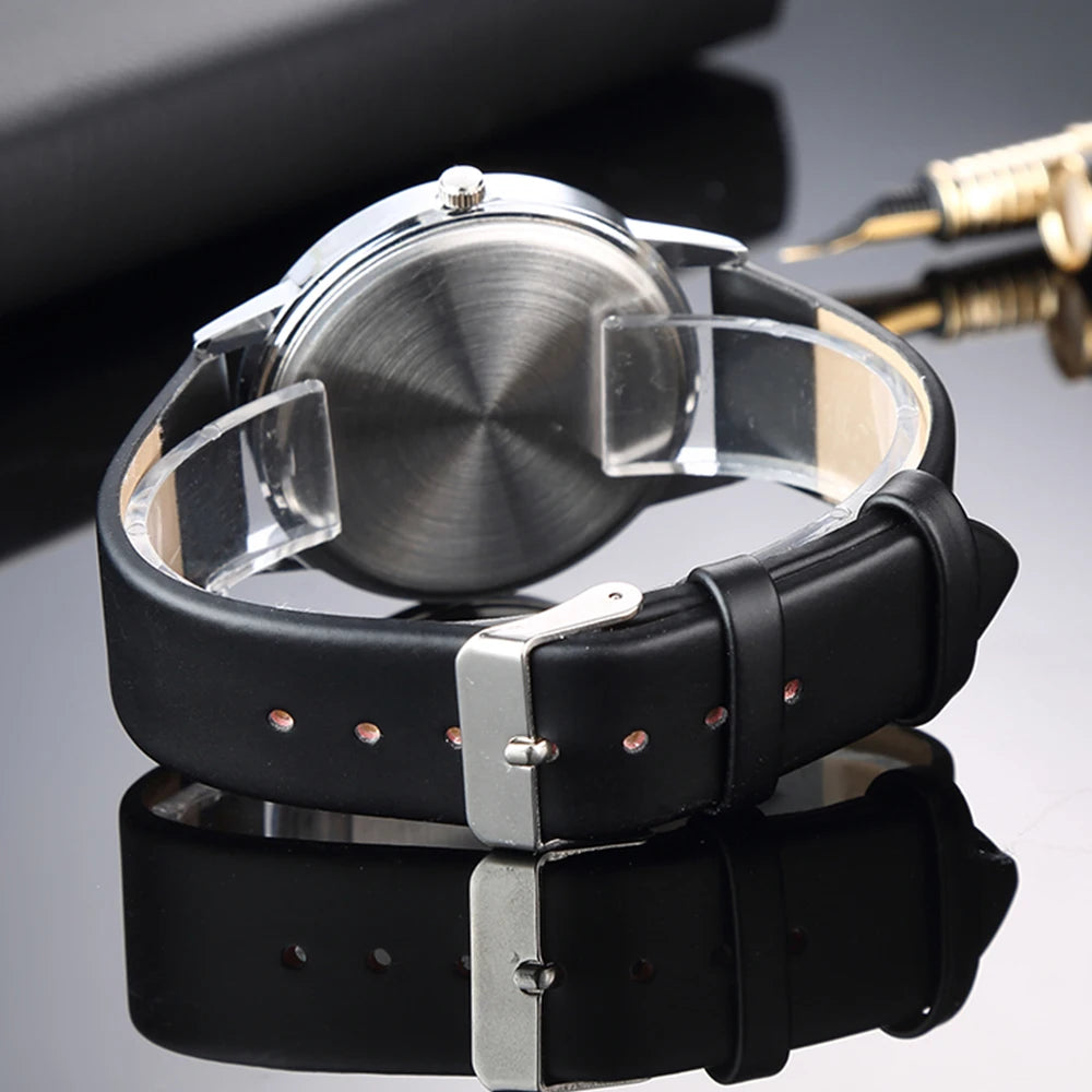 Simple Style White Leather Watches Women Fashion Watch Minimalist Ladies Casual Wrist Watch Female Quartz Clock Reloj Mujer 2025